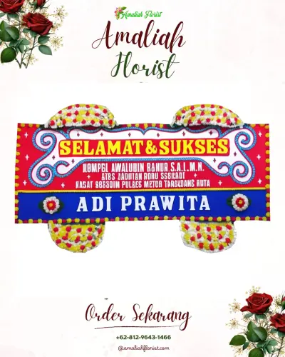 Karangan Bunga Ucapan Selamat di Sudiang