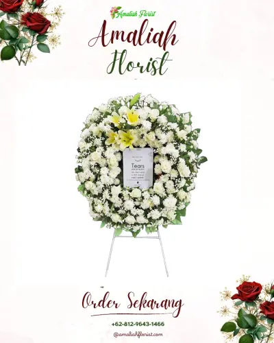 Krans Bunga Duka Cita di Sudiang